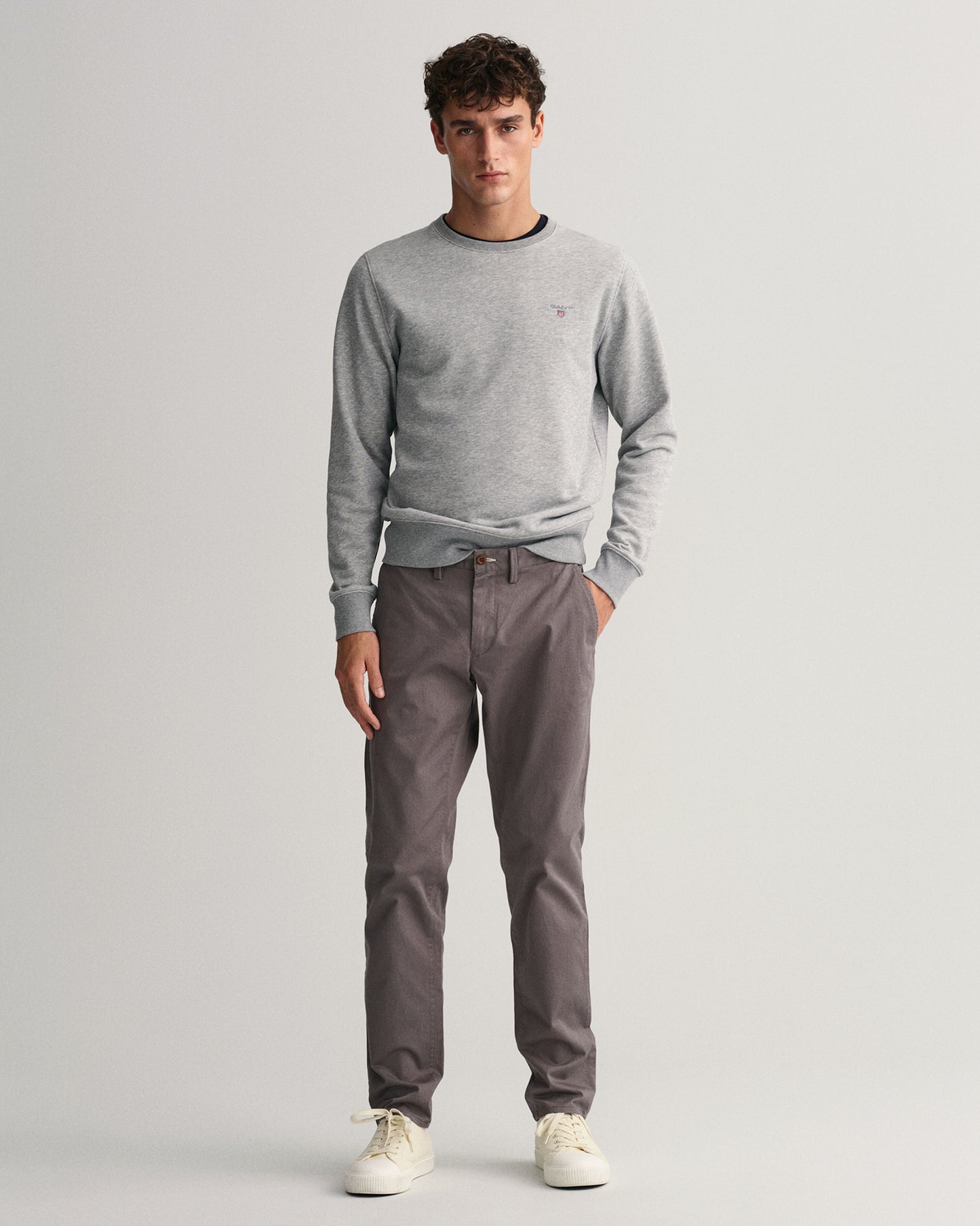 Graphite Gant  Slim Twill Chinos
